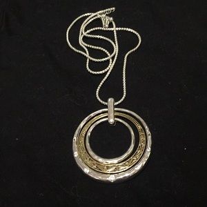 Silver and gold necklace